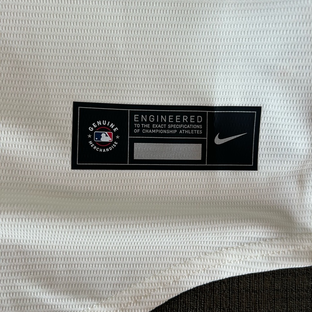 Nike Milwaukee Brewers Baseball MLB Cream Jersey Men’s Size: Large - Picture 5 of 6